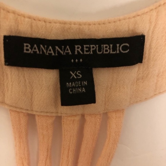 Banana Republic Racerback Semi Sheer Lightweight Tank Top Peach Size XS - Picture 5 of 6